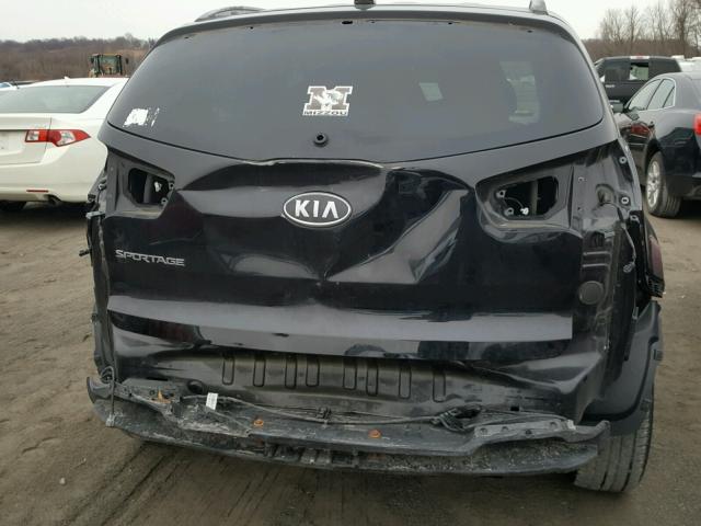 KNDPBCA2XB7035567 - 2011 KIA SPORTAGE L BLACK photo 9