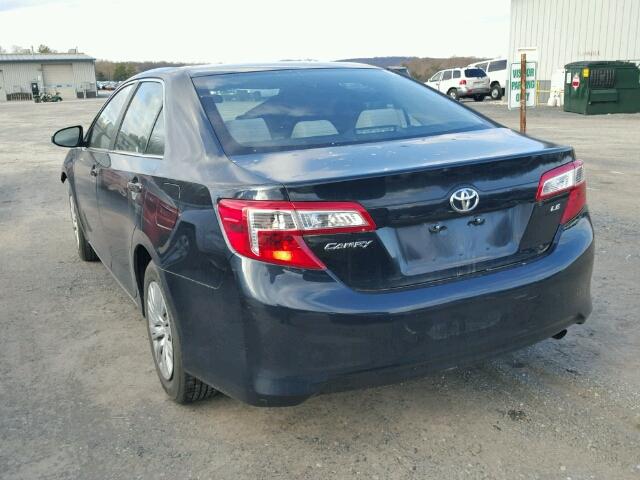 4T4BF1FK6CR257779 - 2012 TOYOTA CAMRY BASE BLACK photo 3