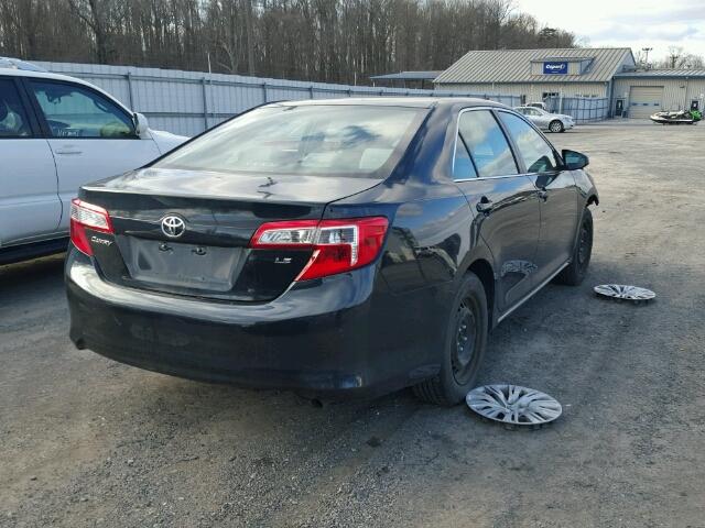 4T4BF1FK6CR257779 - 2012 TOYOTA CAMRY BASE BLACK photo 4