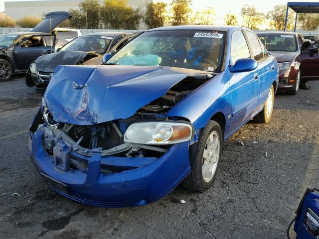 3N1CB51D06L630198 - 2006 NISSAN SENTRA 1.8 BLUE photo 2