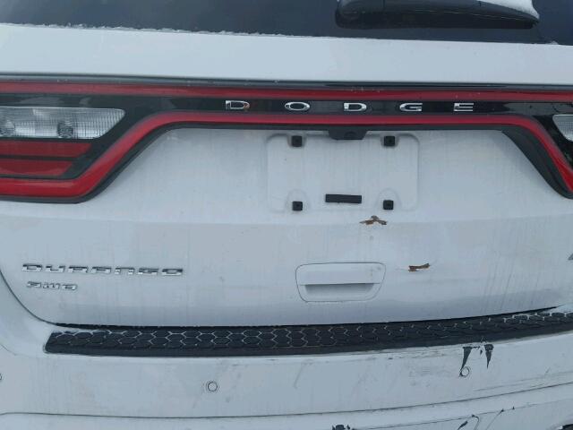 1C4SDJCT8HC891044 - 2017 DODGE DURANGO R/ WHITE photo 9