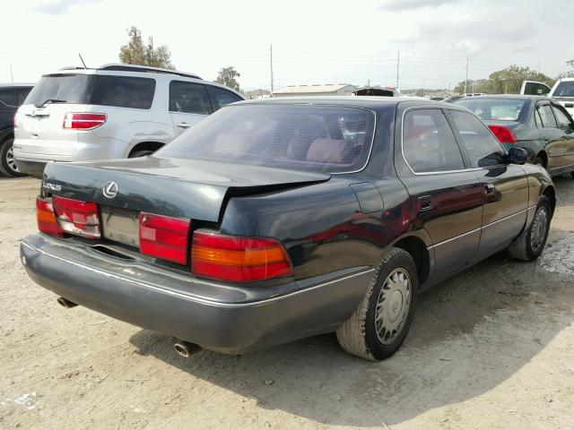 JT8UF11E3M0084125 - 1991 LEXUS LS 400 BLACK photo 4