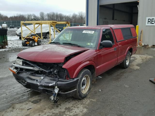 1GCCS14X038252258 - 2003 CHEVROLET S TRUCK S1 RED photo 2