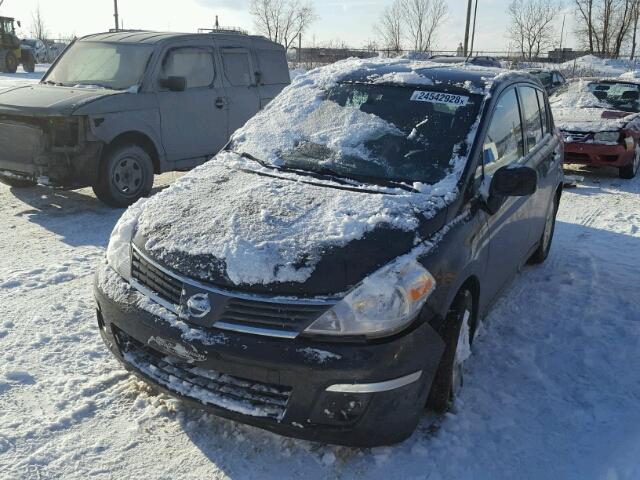 3N1BC13E69L410267 - 2009 NISSAN VERSA S BLACK photo 2