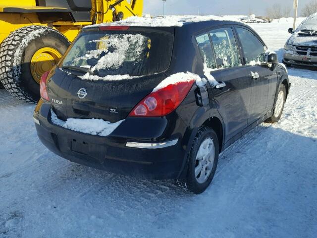 3N1BC13E69L410267 - 2009 NISSAN VERSA S BLACK photo 4