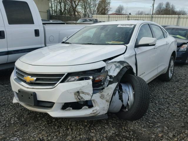 2G1115SL4F9221971 - 2015 CHEVROLET IMPALA LT WHITE photo 2