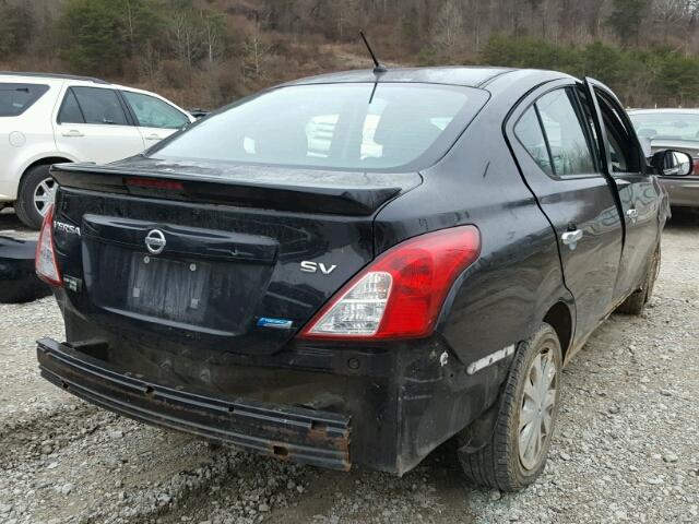 3N1CN7AP7DL862498 - 2013 NISSAN VERSA S BLACK photo 4