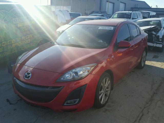 JM1BL1S58A1322833 - 2010 MAZDA 3 S RED photo 2