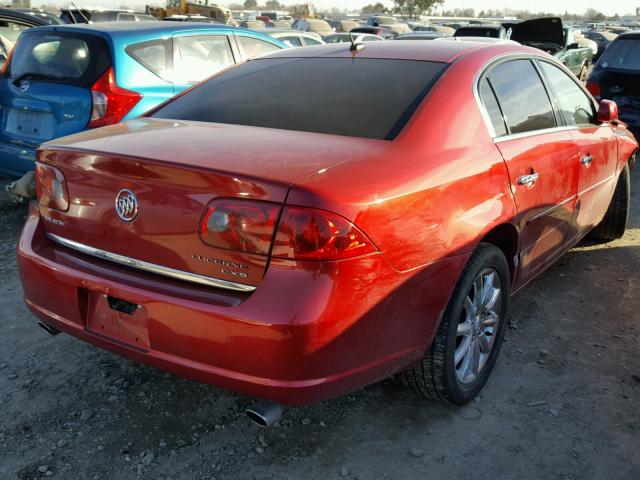 1G4HE57Y17U147598 - 2007 BUICK LUCERNE CX RED photo 4