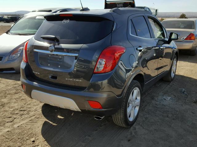 KL4CJASB0GB729302 - 2016 BUICK ENCORE GRAY photo 4