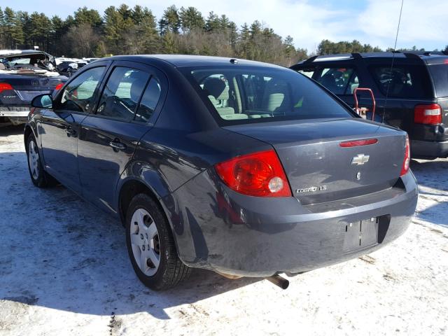 1G1AK58F687242808 - 2008 CHEVROLET COBALT LS CHARCOAL photo 3