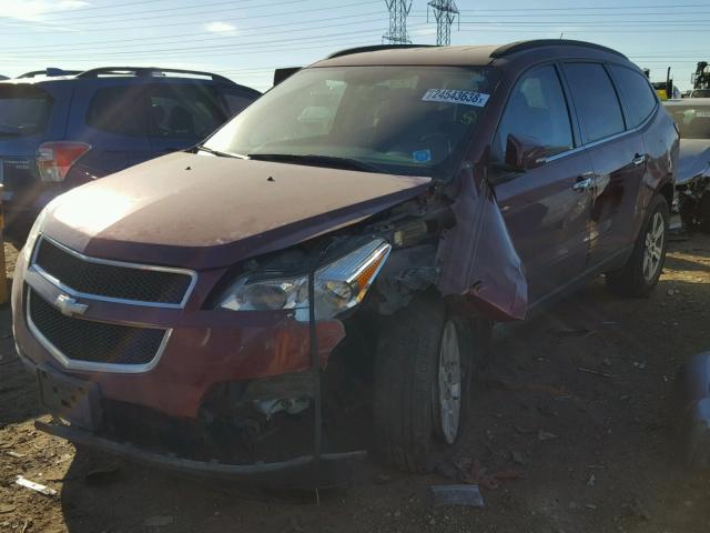 1GNLRFED4AS108068 - 2010 CHEVROLET TRAVERSE L RED photo 2