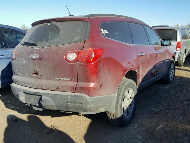 1GNLRFED4AS108068 - 2010 CHEVROLET TRAVERSE L RED photo 4