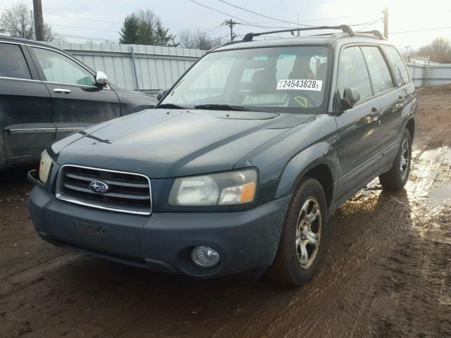 JF1SG63643H734448 - 2003 SUBARU FORESTER 2 GREEN photo 2