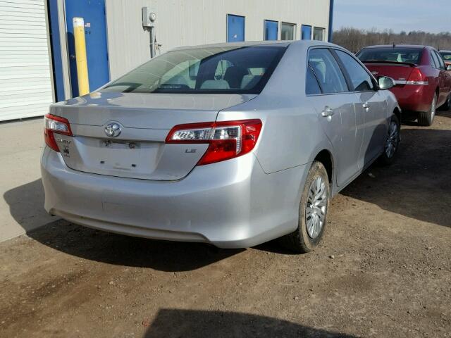 4T1BF1FK7CU111420 - 2012 TOYOTA CAMRY BASE SILVER photo 4
