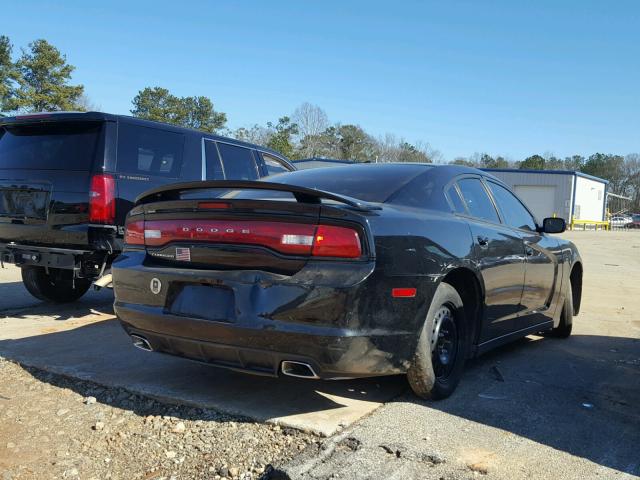 2C3CDXBG5EH333600 - 2014 DODGE CHARGER SE BLACK photo 4