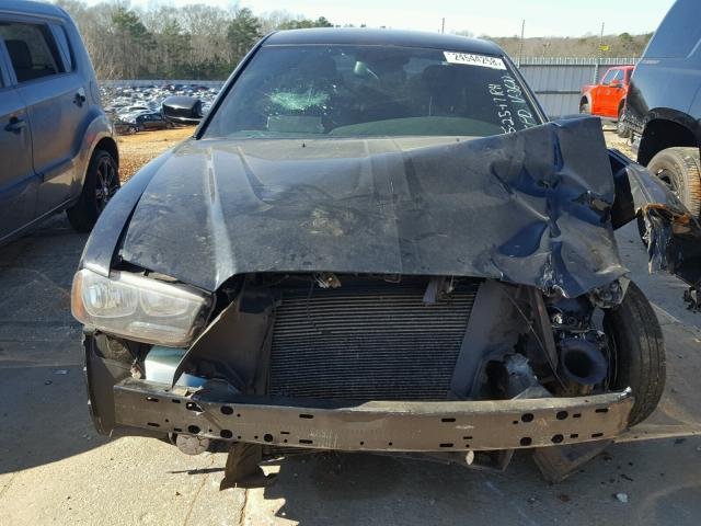 2C3CDXBG5EH333600 - 2014 DODGE CHARGER SE BLACK photo 9