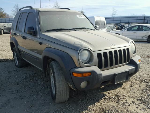 1J4GL48K14W112189 - 2004 JEEP LIBERTY SP GOLD photo 1