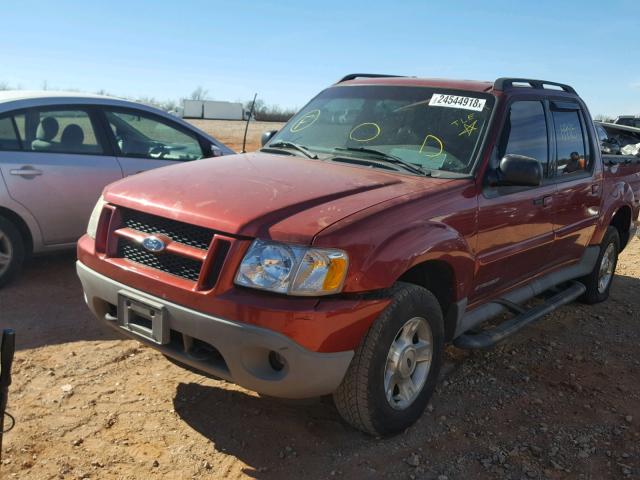 1FMZU67E71UC84457 - 2001 FORD EXPLORER S RED photo 2