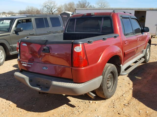 1FMZU67E71UC84457 - 2001 FORD EXPLORER S RED photo 4