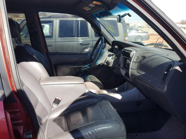 1FMZU67E71UC84457 - 2001 FORD EXPLORER S RED photo 5