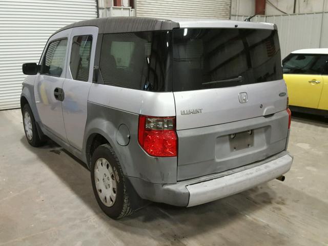 5J6YH18324L002265 - 2004 HONDA ELEMENT LX SILVER photo 3