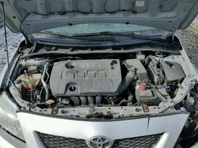 2T1BU4EE2AC430693 - 2010 TOYOTA COROLLA BA SILVER photo 7