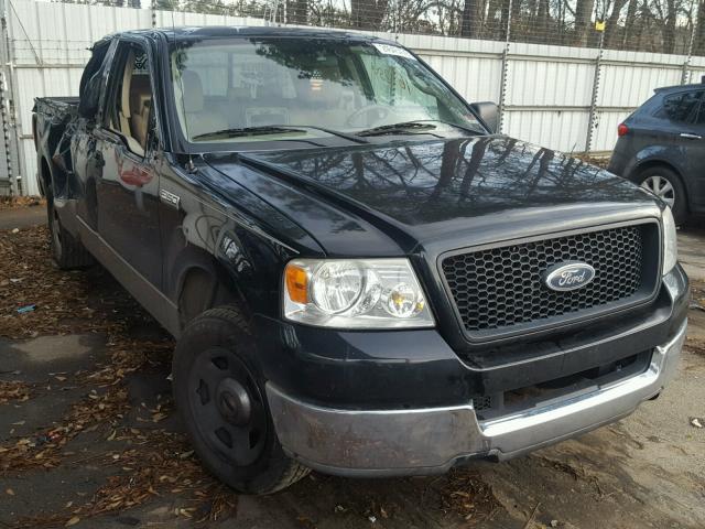 1FTRX12W75NA53606 - 2005 FORD F150 BLACK photo 1