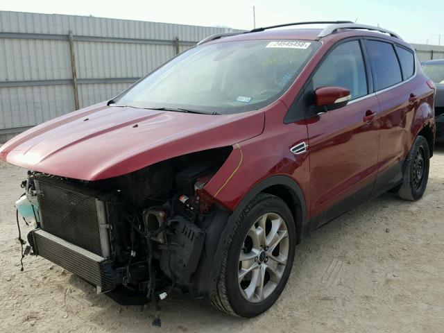 1FMCU0JX7EUC20857 - 2014 FORD ESCAPE TIT RED photo 2