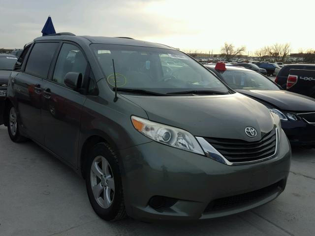 5TDKK3DC1BS055307 - 2011 TOYOTA SIENNA LE GREEN photo 1