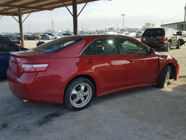 4T4BE46K28R028396 - 2008 TOYOTA CAMRY CE RED photo 4