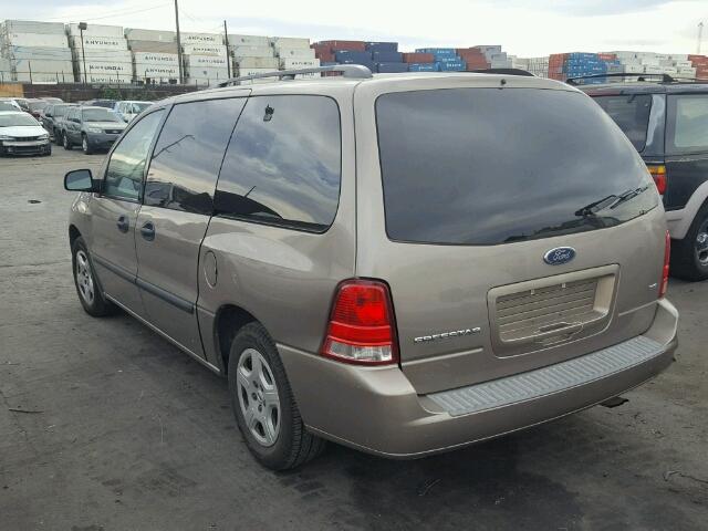 2FMZA51654BA73708 - 2004 FORD FREESTAR S BEIGE photo 3