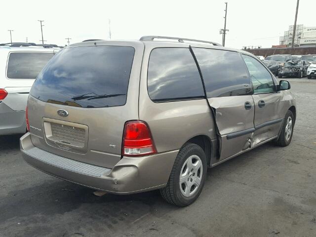 2FMZA51654BA73708 - 2004 FORD FREESTAR S BEIGE photo 4