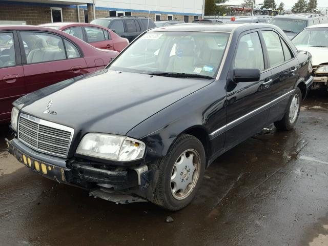 WDBHA22E9SF121743 - 1995 MERCEDES-BENZ C 220 BLACK photo 2