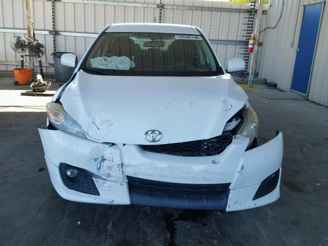 2T1KU4EE5AC341815 - 2010 TOYOTA COROLLA MA WHITE photo 9