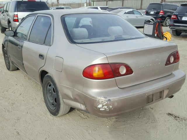 1NXBR12E42Z650597 - 2002 TOYOTA COROLLA CE BROWN photo 3