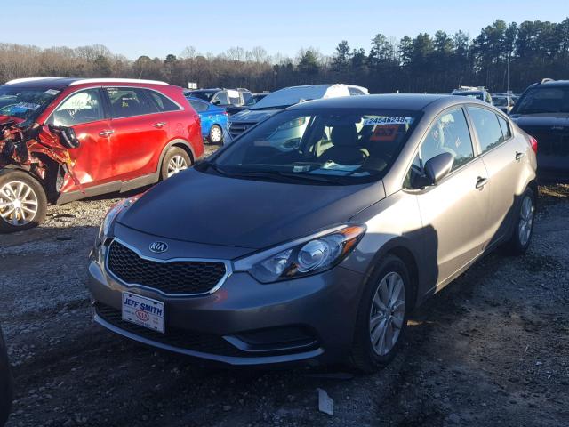 KNAFX4A65G5582705 - 2016 KIA FORTE LX SILVER photo 2