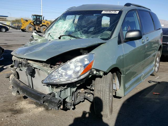 5TDZA23C36S496424 - 2006 TOYOTA SIENNA CE TEAL photo 2