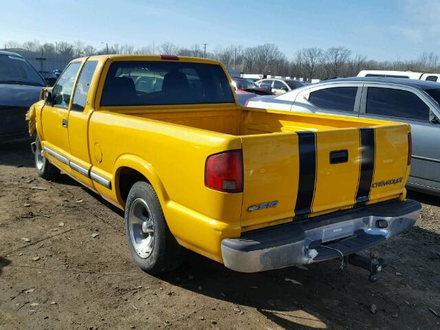 1GCCS19X438185768 - 2003 CHEVROLET S TRUCK S1 YELLOW photo 3