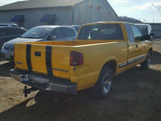 1GCCS19X438185768 - 2003 CHEVROLET S TRUCK S1 YELLOW photo 4