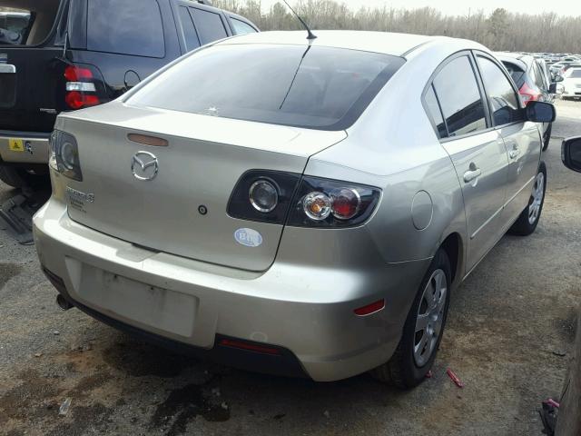 JM1BK32F271764622 - 2007 MAZDA 3 I TAN photo 4