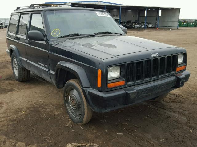 1J4FF58S5YL209072 - 2000 JEEP CHEROKEE C BLACK photo 1