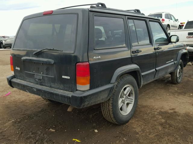 1J4FF58S5YL209072 - 2000 JEEP CHEROKEE C BLACK photo 4