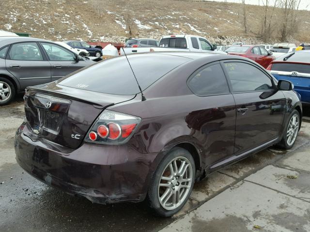 JTKDE167590298645 - 2009 TOYOTA SCION TC PURPLE photo 4