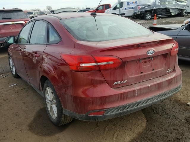 1FADP3F27GL224534 - 2016 FORD FOCUS SE RED photo 3