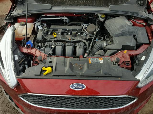 1FADP3F27GL224534 - 2016 FORD FOCUS SE RED photo 7