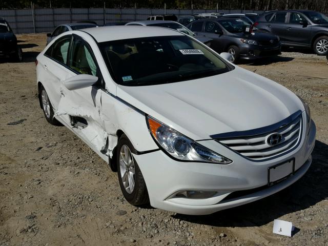 5NPEB4ACXDH761126 - 2013 HYUNDAI SONATA GLS WHITE photo 1