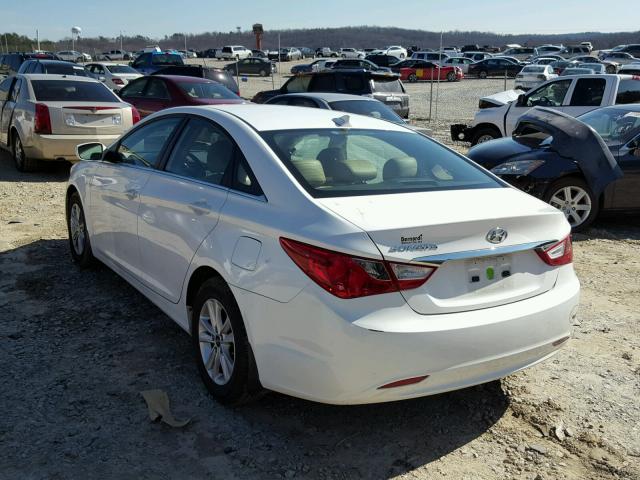 5NPEB4ACXDH761126 - 2013 HYUNDAI SONATA GLS WHITE photo 3