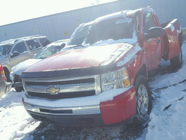 1GCSKSE3XAZ148798 - 2010 CHEVROLET SILVERADO RED photo 2