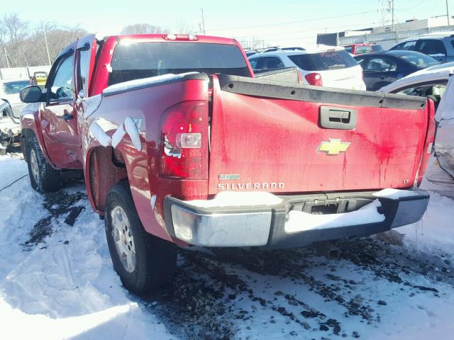 1GCSKSE3XAZ148798 - 2010 CHEVROLET SILVERADO RED photo 3